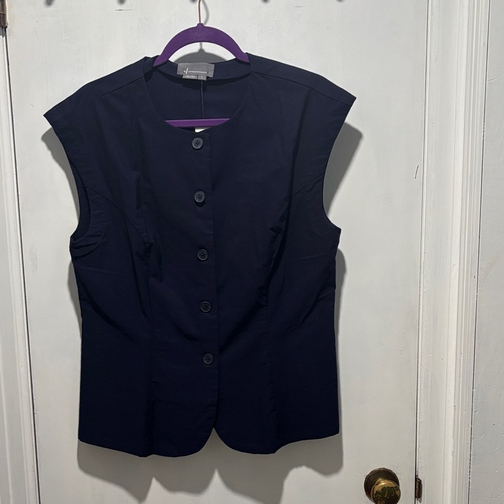New ANTHROPOLOGIE button down vest